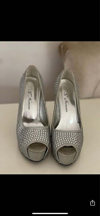 Platform taşlı abiye Ayakkabı - Görsel 3