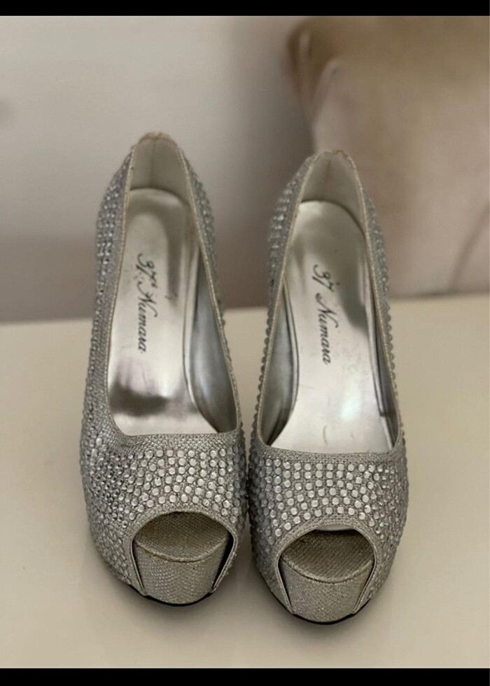 Platform taşlı abiye Ayakkabı - Görsel 3