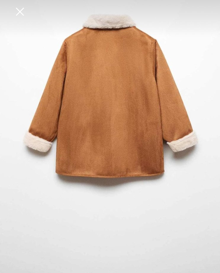 Kürklü Süet Kahverengi Kadın Kışlık Mont - Görsel 2