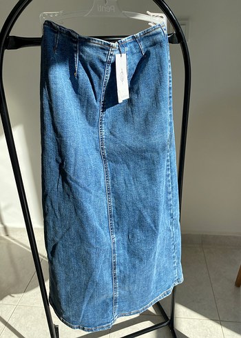 Kadın Uzun Kollu Lacivert Kot Ceket - Görsel 3