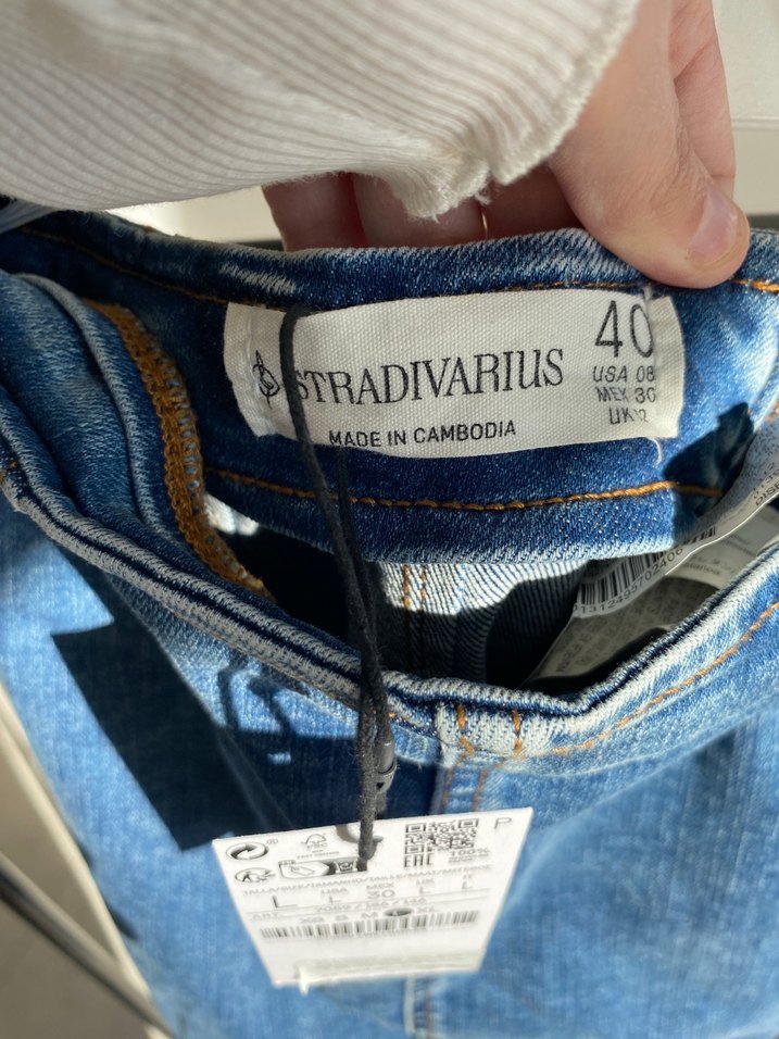 Kadın Uzun Kollu Lacivert Kot Ceket - Görsel 5