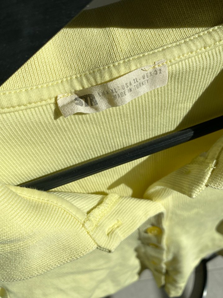 Sarı V Yaka Düğmeli Kadın Hırka - Görsel 5