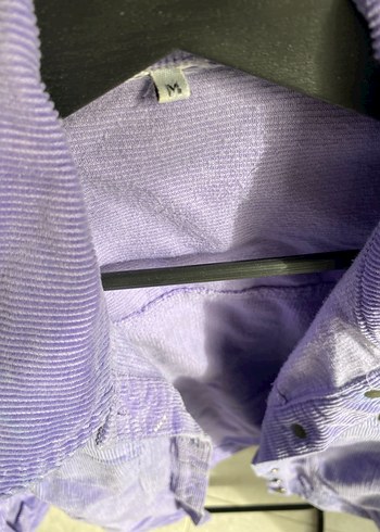 Mor Düğmeli Kadın Ceket - Görsel 3