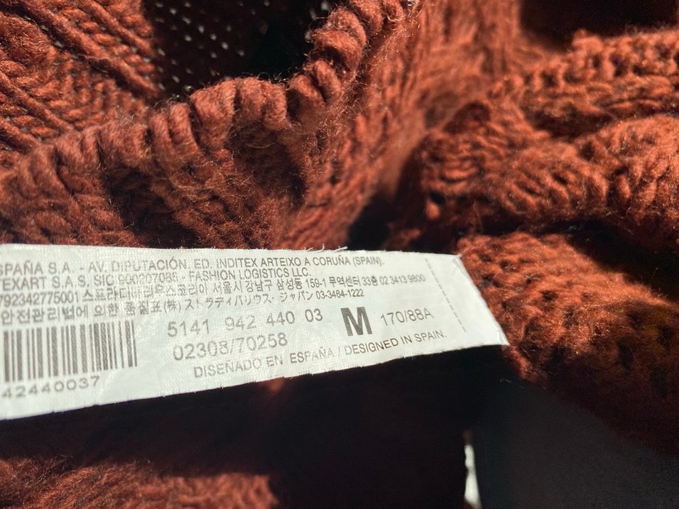 Bohem Tarzı Kiremit Örgü Kadın Kazak - Görsel 5