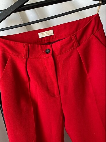 s Beden kırmızı Renk Kırmızı havuç pantolon