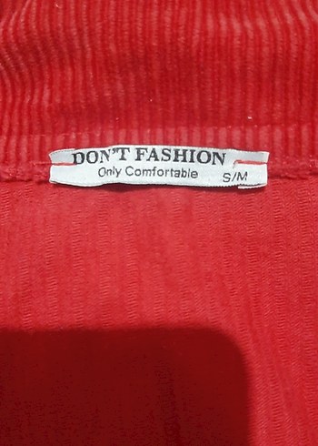 Düğmeli Kırmızı Midi Kadın ceket gömlek - Görsel 2