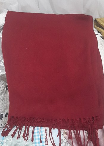 Bordo Kadın Şal, Püsküllü