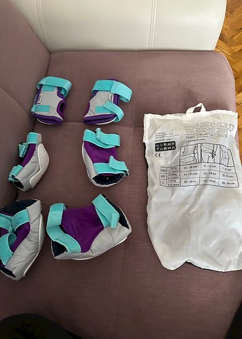 Oxelo Beyaz Gri Motosiklet Diz Koruyucu - Görsel 2