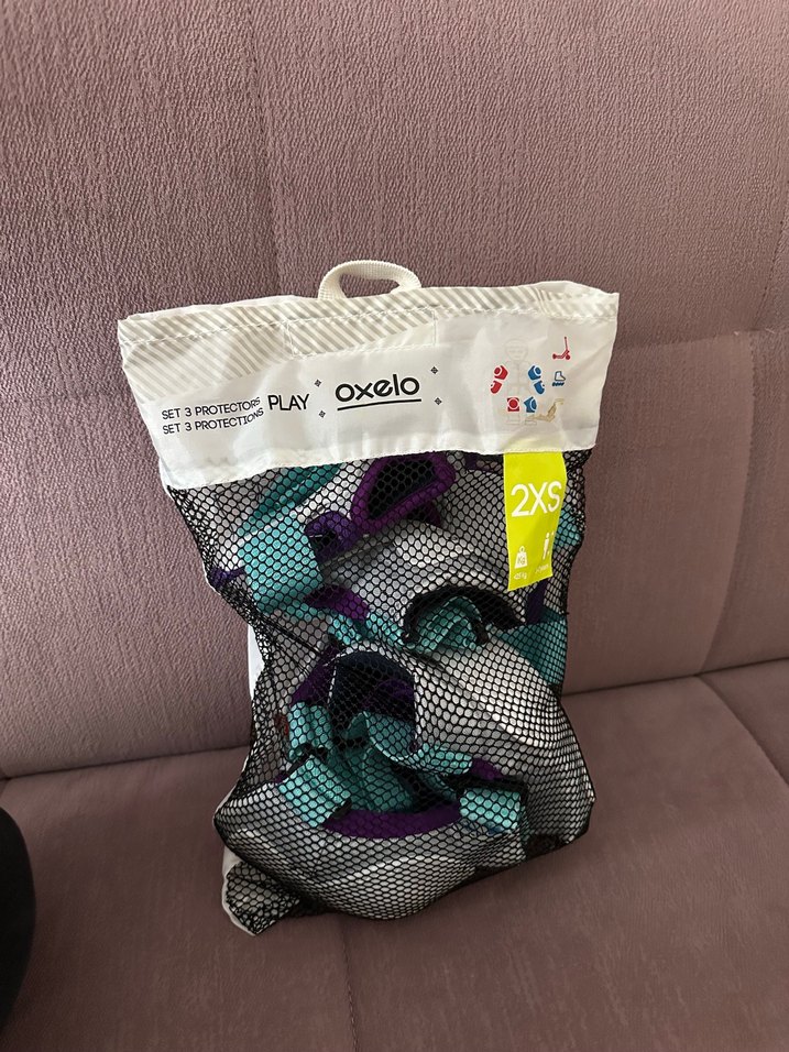 Oxelo Beyaz Gri Motosiklet Diz Koruyucu - Görsel 3