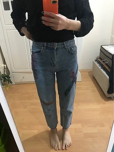 26 Beden mavi Renk pull and bear pantolon