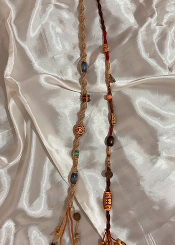 Uzun Bohem Boncuklu macrome saç ipi - Görsel 3