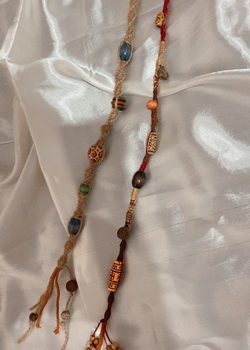 Uzun Bohem Boncuklu macrome saç ipi - Görsel 4