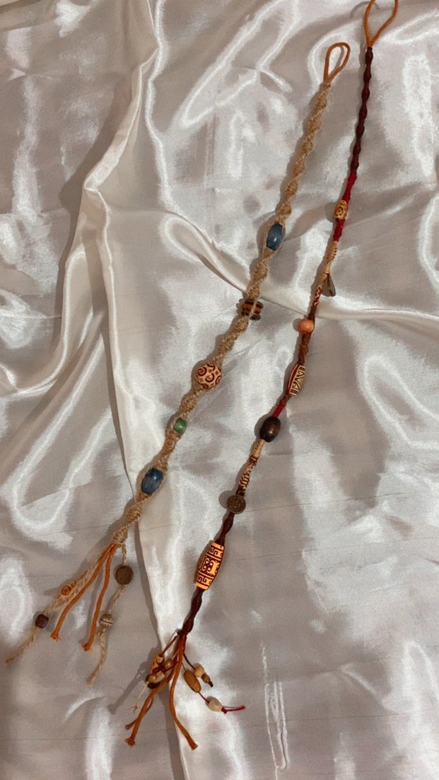 Uzun Bohem Boncuklu macrome saç ipi - Görsel 2