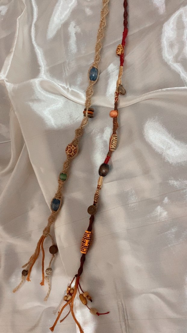 Uzun Bohem Boncuklu macrome saç ipi - Görsel 4