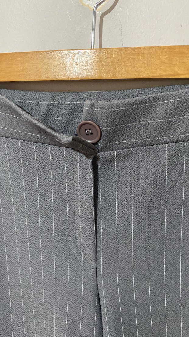 Gri Çizgili Tayt pantolon - Görsel 2