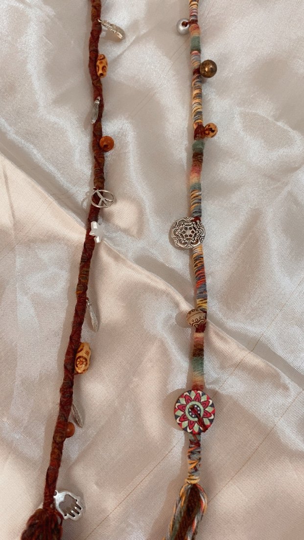 Etnik bohem çok havalı hair wrapler - Görsel 2