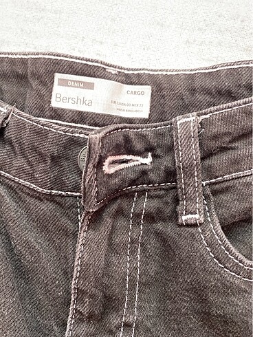 32 Beden siyah Renk Bershka kot pantolon cargo kargo