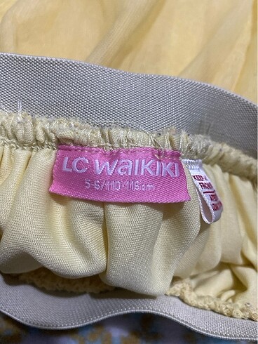 5 Yaş Beden sarı Renk Lc Waikiki Kız Çocuk Etek