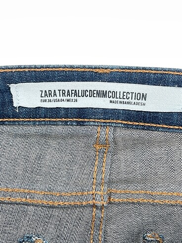 36 Beden mavi Renk Zara Jean / Kot %70 İndirimli.