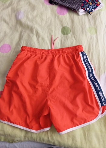 Kırmızı Erkek Mini Deniz Şortu