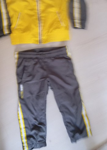 LC Waikiki Gri ve Sarı Erkek Çocuk Eşofman Takımı