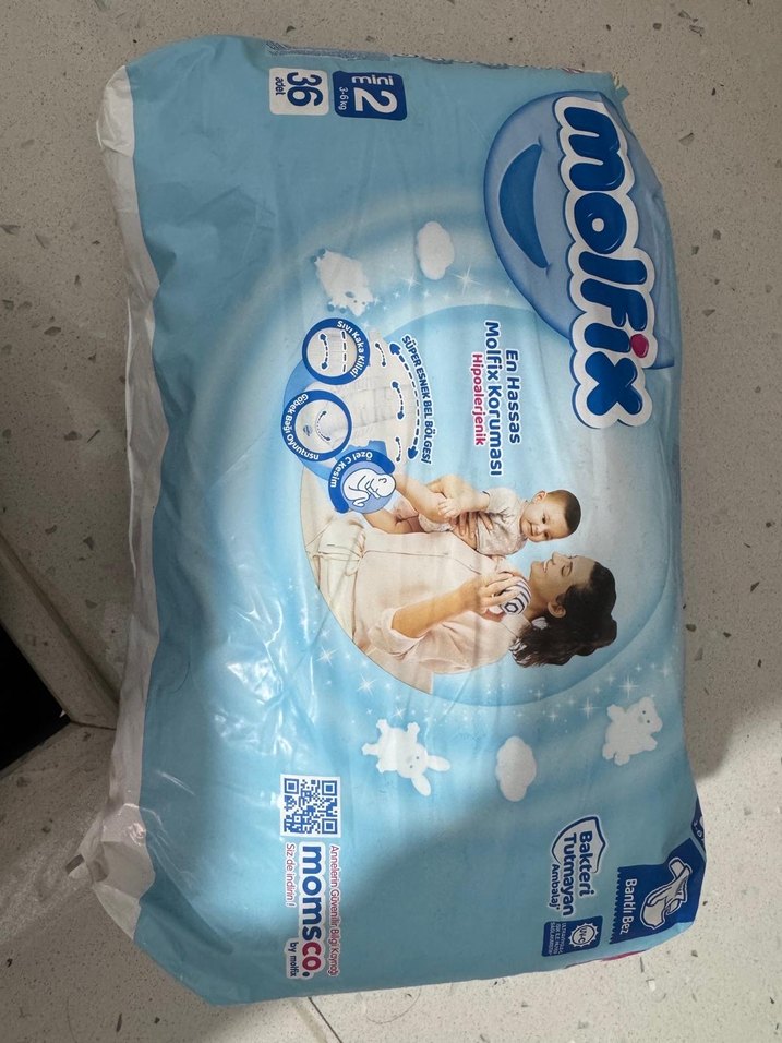 Molfix Mini Bebek Bezi No:2, 36 Adet - Görsel 2