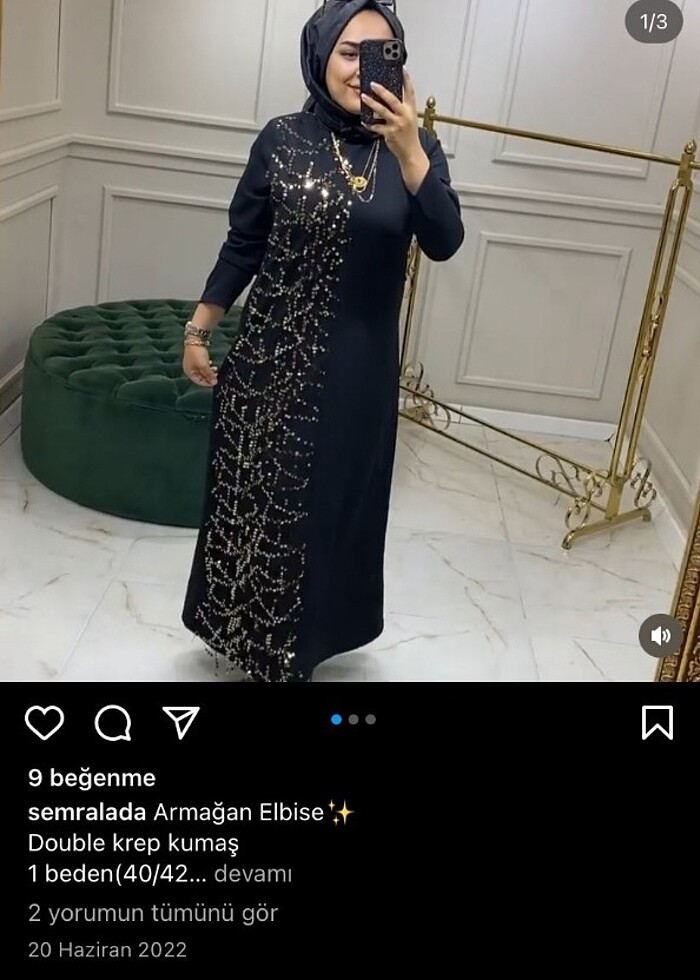 Double krep kumaş elbise - Görsel 2