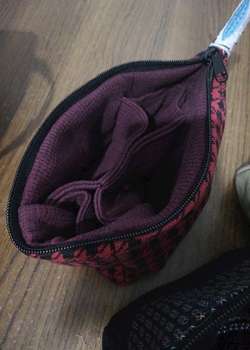 Renkli Nakışlı Kadın Makyaj Çantası - Görsel 6