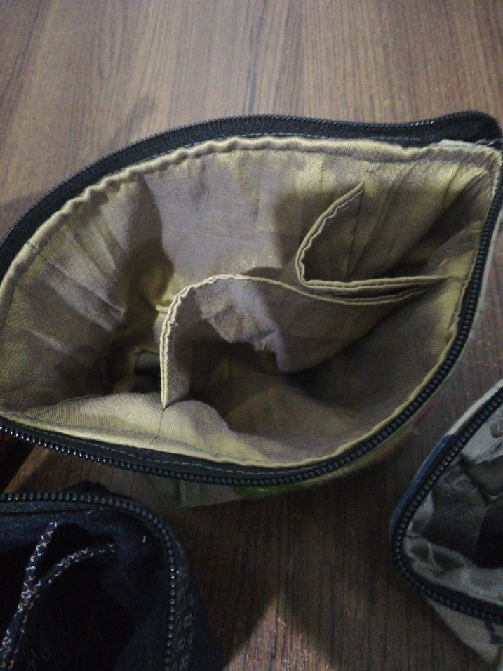 Renkli Nakışlı Kadın Makyaj Çantası - Görsel 5