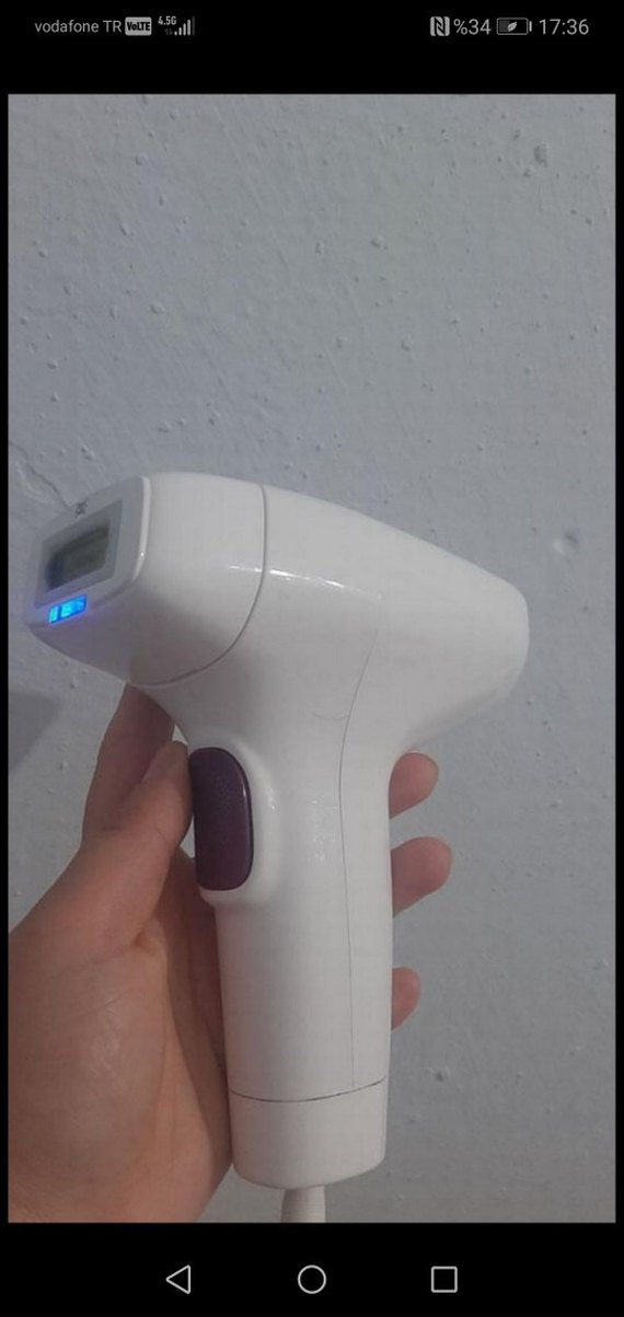 Mor Lazer Epilasyon Cihazı ve Yedek Başlıklar - Görsel 4