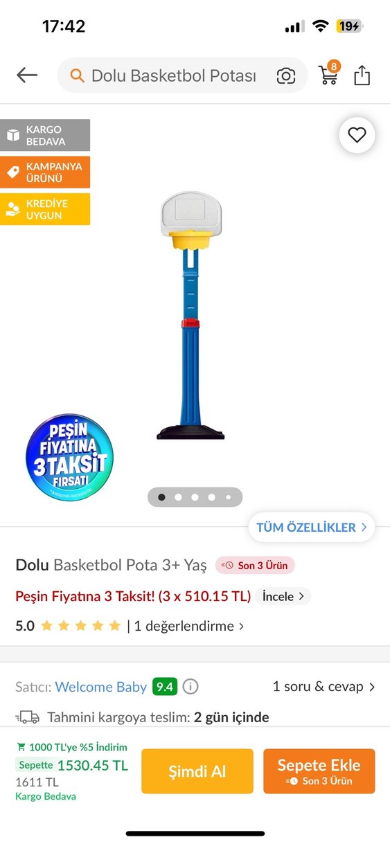 Renkli Çocuk Basketbol Potası - Görsel 5