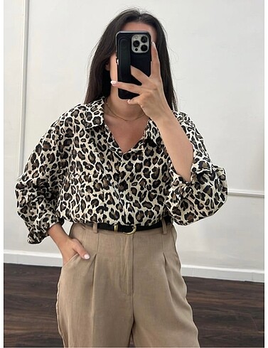 Zara Leopar gömlek