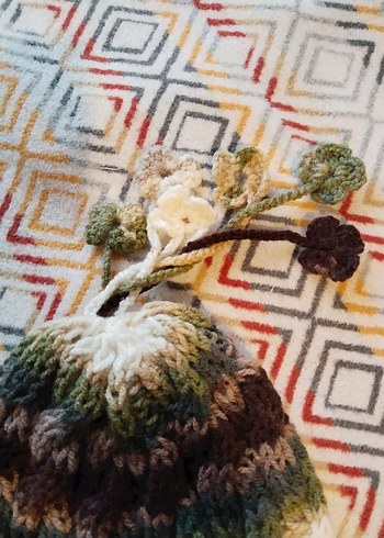 Bohem Tarzı Örgü Kadın Bere - Görsel 2