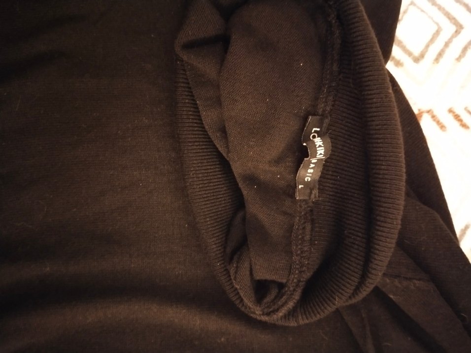 Kadın Siyah Boğazlı Triko Kazak - Görsel 3