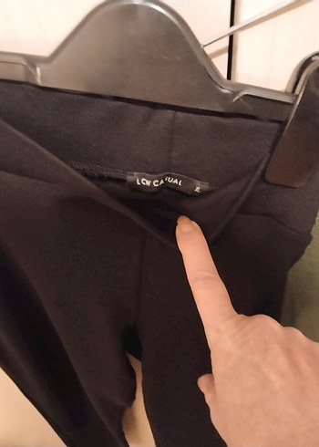 Siyah Kemerli Kadın Tayt - Görsel 2