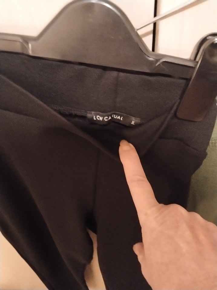 Siyah Kemerli Kadın Tayt - Görsel 2