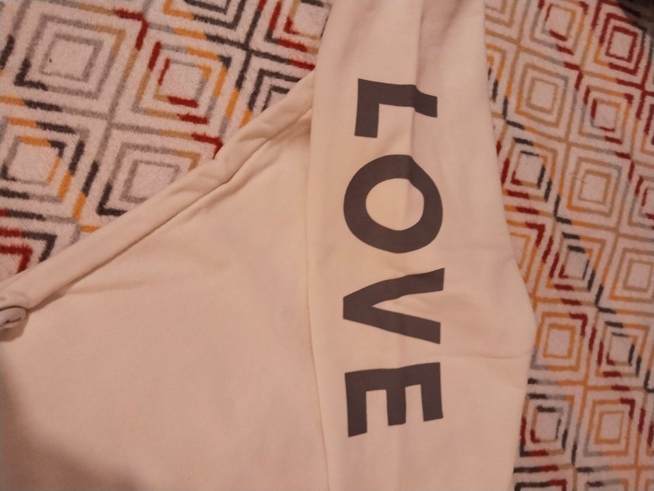 Bej Kadın Salaş uzun Kollu Tişört - Görsel 3