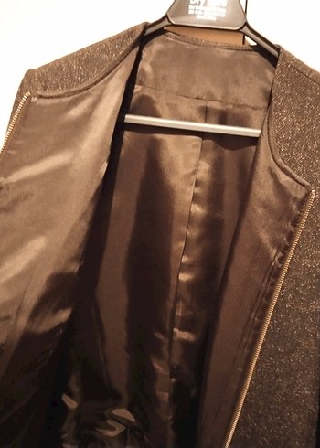 Kahverengi Kadın Ceket - Görsel 3