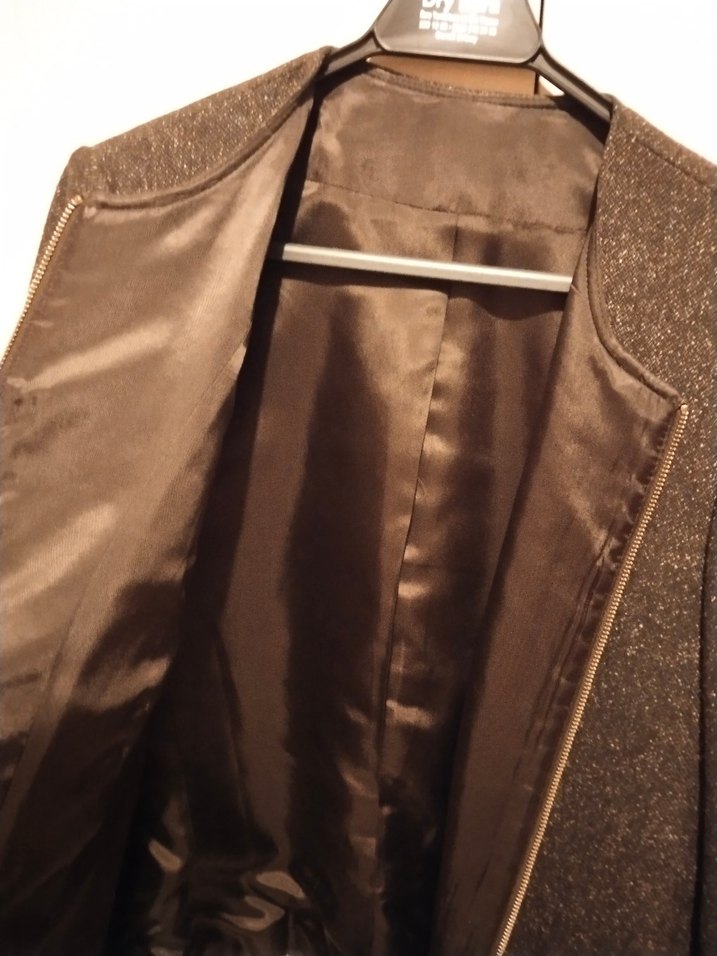 Kahverengi  Kadın Ceket - Görsel 3