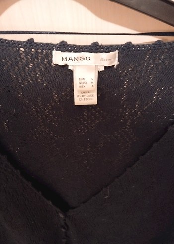 lacivert V Yaka Örgü Kadın Hırka - Görsel 2