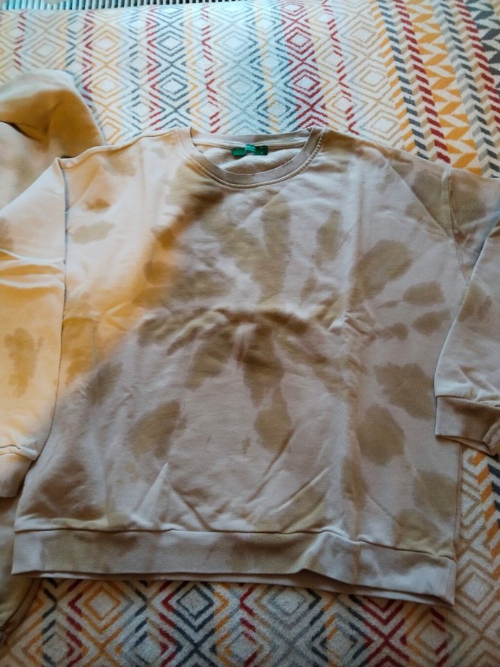 Bej Kadın Pamuklu Rahat Kesim Pantolon üst takım - Görsel 4