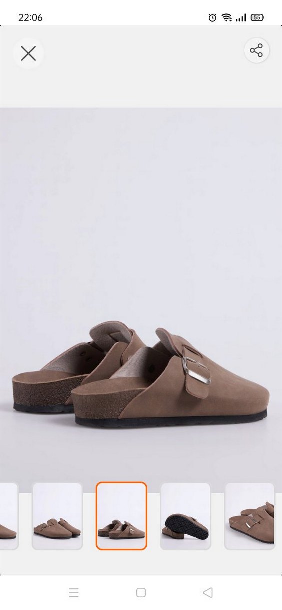 Tokalı Bej Süet Kadın Terlik - Görsel 2