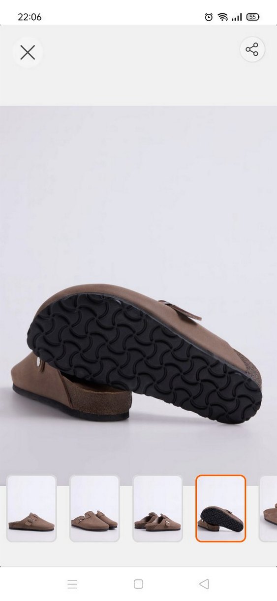 Tokalı Bej Süet Kadın Terlik - Görsel 3