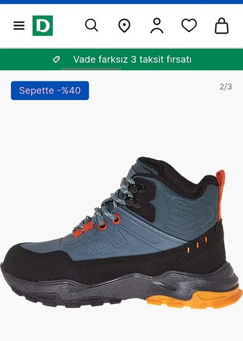 Gri Erkek cocuk Outdoor bot - Görsel 2