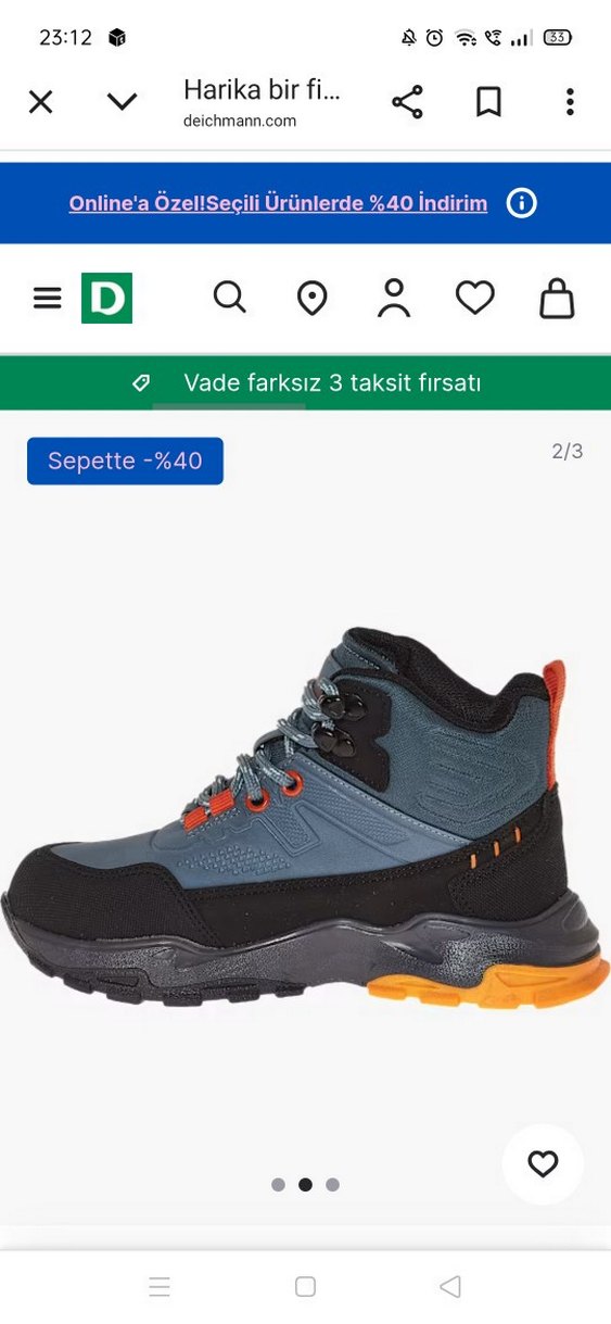 Gri Erkek cocuk Outdoor bot - Görsel 2