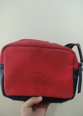 David Jones Kadın Kırmızı Deri Çapraz Çanta