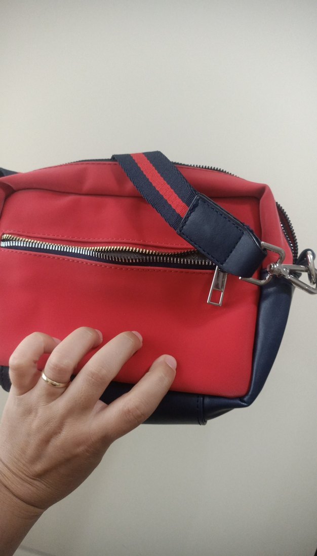 David Jones Kadın Kırmızı Deri Çapraz Çanta - Görsel 5