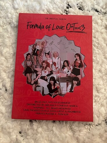 TWİCE FORMULA OF LOVE ALBUM