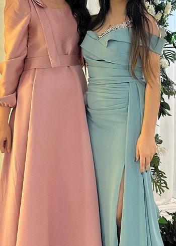 Uzun Kollu Modern Klasik Elbise - Görsel 5