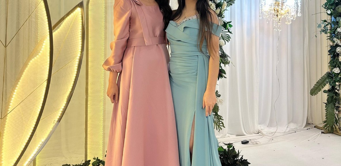 Uzun Kollu Modern Klasik Elbise - Görsel 5